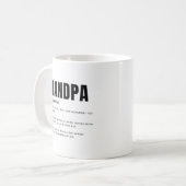 Mug Définition drôle et sincère de Papy (Devant gauche)