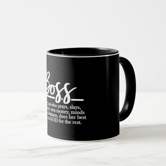 Mug Définition Du Boss (Devant droit)