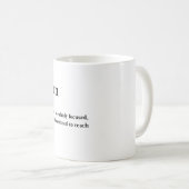 Mug Définition du Capricorne Cadeau d'Astrologie Esthé (Devant droit)
