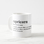 Mug Définition du Capricorne Cadeau d'Astrologie Esthé (Devant gauche)