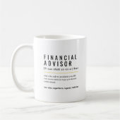 Mug Définition du conseiller financier (Gauche)