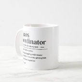 Mug Définition du coordinateur du chaos (Devant gauche)
