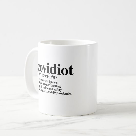 Mug Définition du covidiot (Devant gauche)