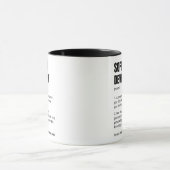 Mug Définition du développeur logiciel Ingénieur amusa (Centre)
