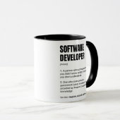 Mug Définition du développeur logiciel Ingénieur amusa (Devant droit)