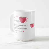 Mug Définition du dictionnaire de chocolat chaud (Devant gauche)