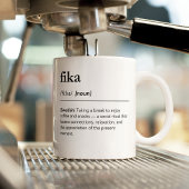 Mug définition du dictionnaire de pause café fika suéd