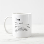 Mug définition du dictionnaire de pause café fika suéd (Gauche)