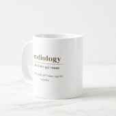 Mug Définition du dictionnaire de radiologie (Devant gauche)