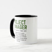 Mug Définition du dictionnaire du gestionnaire de proj (Devant gauche)