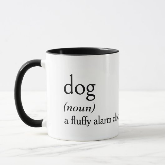 Mug Définition du dictionnaire d'un chien (Gauche)