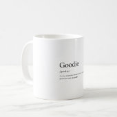 Mug Définition du dictionnaire Goodie (Devant gauche)