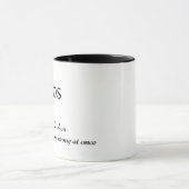 Mug Définition du dictionnaire pour CHAOS (Centre)