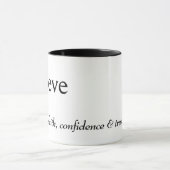 Mug Définition du dictionnaire pour croire (Centre)