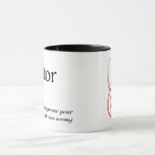 Mug Définition du dictionnaire pour DOCTEUR (Centre)