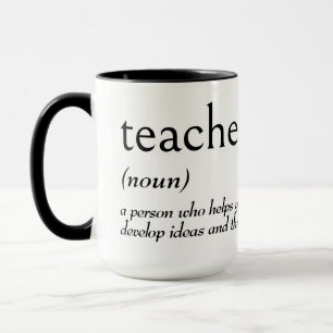 Mug Définition du dictionnaire pour ENSEIGNANT