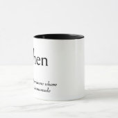 Mug Définition du dictionnaire pour la cuisine (Centre)
