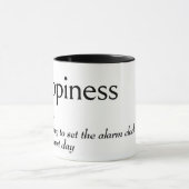 Mug Définition du dictionnaire pour le bonheur (Centre)