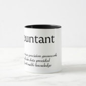 Mug Définition du dictionnaire pour le compte (Centre)