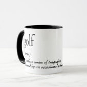 Mug Définition du dictionnaire pour le GOLF (Devant gauche)