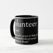 Mug Définition du dictionnaire pour VOLONTAIRE (Devant gauche)