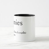 Mug Définition du dictionnaire pour ZOOMIES (Centre)