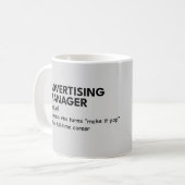 Mug Définition du génie marketing (Devant gauche)