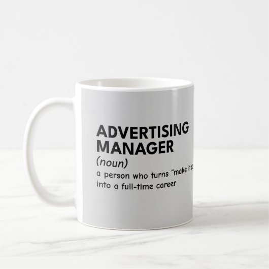Mug Définition du génie marketing (Gauche)