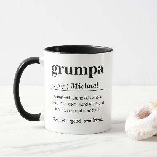 Mug Définition du groupe (Avec donut)