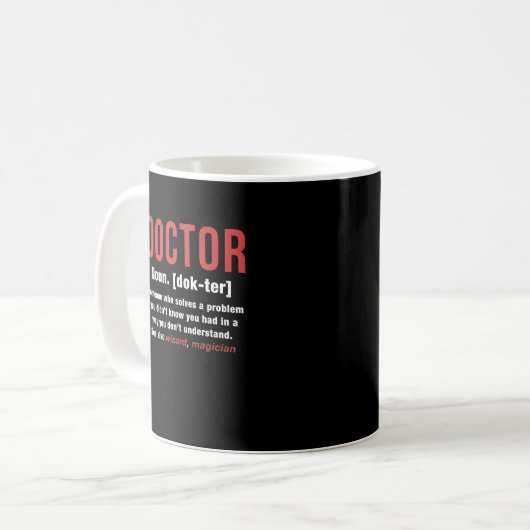 Mug Définition du médecin (Devant gauche)
