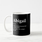 Mug Définition du nom Abigail Drôle D (Gauche)