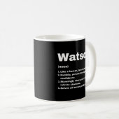 Mug Définition du nom personnalisé Watson (Devant droit)