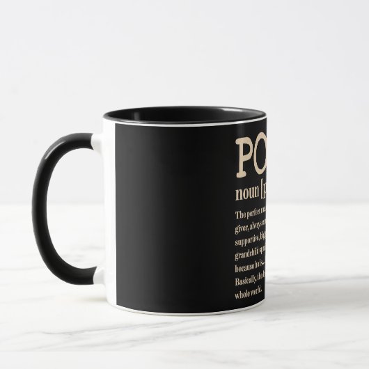 Mug Définition du pavot/grand-père (Gauche)