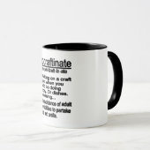 Mug Définition Du Procraftinate (Devant droit)