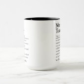 Mug Définition du professeur de musique - Appréciation (Centre)