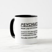 Mug Définition du psychiatre (Devant gauche)