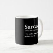 Mug Définition du sarcasme (Devant droit)