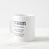 Mug Définition du sarcasme (Devant gauche)