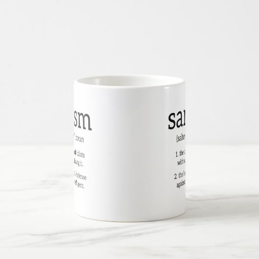 Mug Définition du sarcasme (Centre)