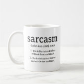 Mug Définition du sarcasme (Gauche)