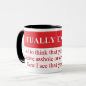 Mug Définition du sens de l'exclusion mutuelle (Devant gauche)