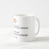 Mug Définition du TDAH Sensibilisation à la neurodiver (Devant droit)