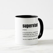 Mug Définition du travail du superviseur (Devant droit)
