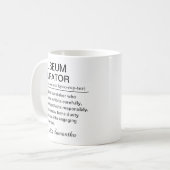 Mug Définition d'un conservateur de musée drôle (Devant gauche)