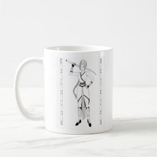 Mug Définition d'un guerrier (Gauche)