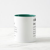 Mug Définition d'un moniteur d'équitation drôle (Centre)