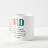 Mug Définition d'un père (Devant gauche)