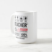 Mug Définition d'un professeur drôle — Multi-tâches (Devant gauche)