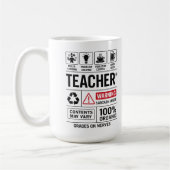 Mug Définition d'un professeur drôle — Multi-tâches (Gauche)