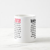 Mug Définition d'une infirmière (Centre)